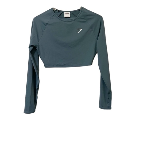 Gymshark Tops - GYMSHARK Training Top Long Sleeve size Small Cropped